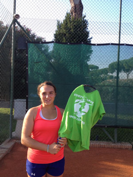 chiara Lazzari vince il torneo di IV categoria al forty love agosto 2014