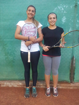 Lucrezia mori e chiara lazzari finaliste quarta categoria open gsport village ottobre 2014