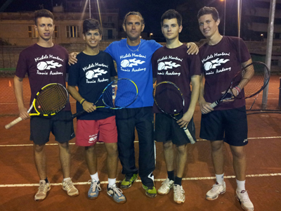 la squdra agonistica della scuola di tennis di michele montani